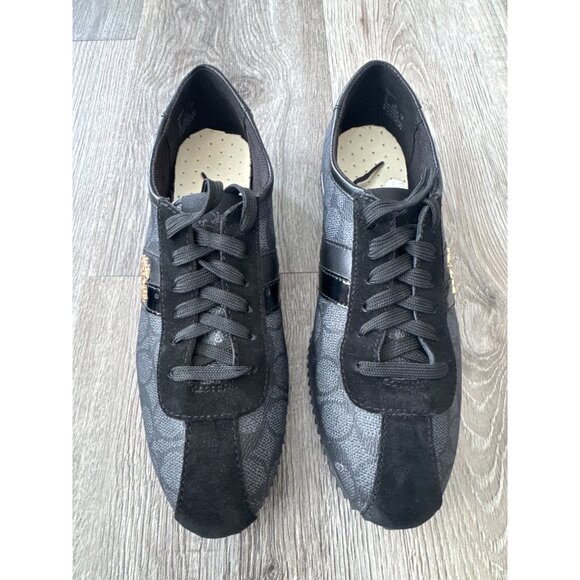 Coach Shoes Ivy Signature Pebble in Black/Smoke NEW Size 7 - Picture 2 of 10